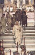 Alma-Tadema, Sir Lawrence The Triumph of Titus: AD 71 (mk23) china oil painting artist